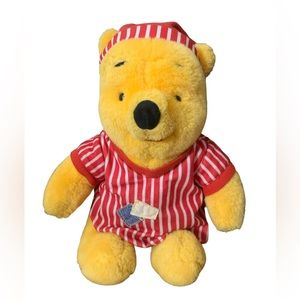 Vintage Disney Winnie The Pooh Bear Plush 1998 Mattel